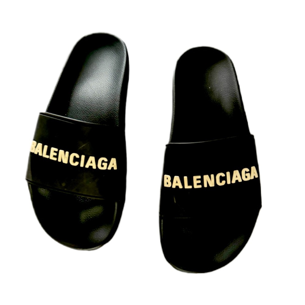 Balenciaga Black Slides size 38
